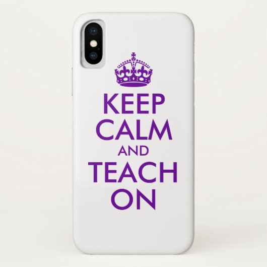 Paars kalm houden en aantrekken Case-Mate iPhone case (Achterkant)