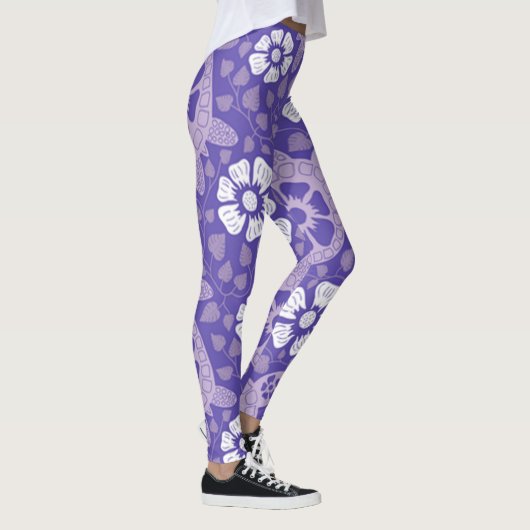 Paars Kauai Turtles Leggings (Rechts)