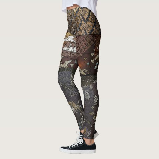 Paars keizerriekkraan leggings (Links)