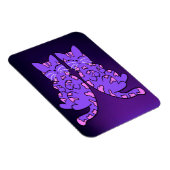 Paars Kitten Twins Magnet Magneet (Rechterzijde)