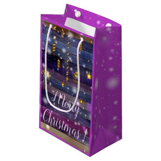  Paars Klein Cadeauzakje (Voorkant Gekanteld)