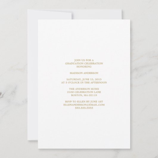 Paars kleurenblok | Uitnodiging tot Afstuderen (Achterkant)