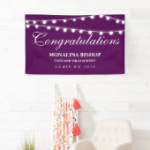 Paars | Koord van hooglichten Afstuderen Spandoek (Insitu)