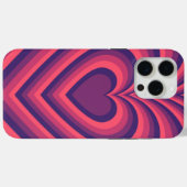 Paars koraal rood hypnotisch hemeltje Case-Mate iPhone case (Achterkant (horizontaal))