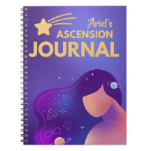 Paars Kosmisch Opklimmend Dagboek Spiritueel Notit