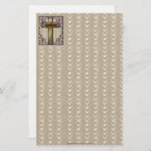 Paars Kruis Briefpapier (Voorkant / Achterkant)