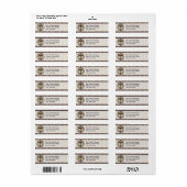 Paars kruis etiket (Full Sheet)