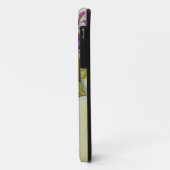 Paars kruis met bloemen Case-Mate iPhone case (Achterkant/links)