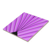 Paars kunstdecodesign tegeltje (Zijkant)