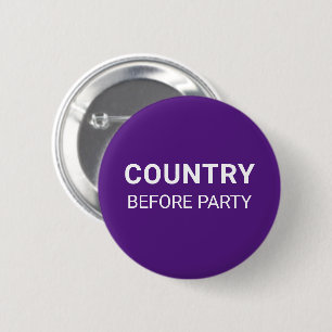 Paars Land Voor Partijpolitiek Ronde Button 5,7 Cm
