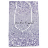 Paars Lavender Ombre Glitter Sparkle Medium Cadeauzakje