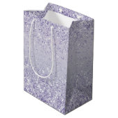 Paars Lavender Ombre Glitter Sparkle Medium Cadeauzakje (Achterkant Gekanteld)