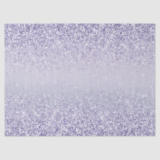 Paars Lavender Ombre Glitter Sparkle Tissuepapier (Voorkant)