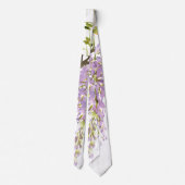Paars Lavender Wisteria Wedding Stropdas (Achterkant)