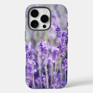 Paars lavenderveld iPhone 16 pro hoesje
