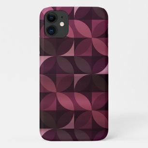 Paars Leaf Modern Pattern iPhone 11 Hoesje