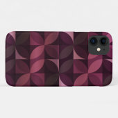 Paars Leaf Modern Pattern Case-Mate iPhone Case (Achterkant (horizontaal))