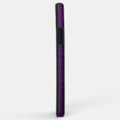 paars leder met madeliefje Case-Mate iPhone case (Achterkant/rechts)