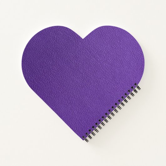 Paars leder notitieboek (Achterkant)