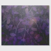 Paars leder op zwart cadeaupapier (Vlak)