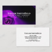 Paars licht modern Visitekaartje (Voorkant / Achterkant)