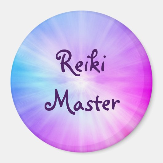 Paars licht Reiki Master-ontwerp Magneet (Voorkant)