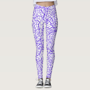 Paars lijnenpatroon Patton Leggings