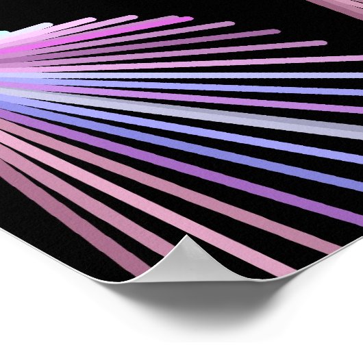 Paars lijnontwerp voor elk ontwerp van de band poster (Hoek)