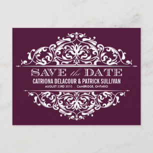 PAARS  LIJST   BESPAAR DE DATUM-BRIEFKAART AANKONDIGINGSKAART