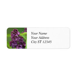 Paars Lila adreslabel Etiket