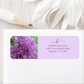 Paars Lila fotoMonogram Etiket (Insitu)