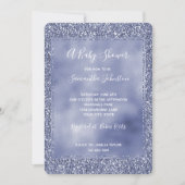 Paars Lila Glitz Glam Glitter Sparkle Kaart (Voorkant)