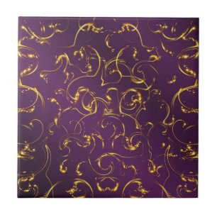 paars, lila, goud, gouden, sfeer, abstract, tegeltje