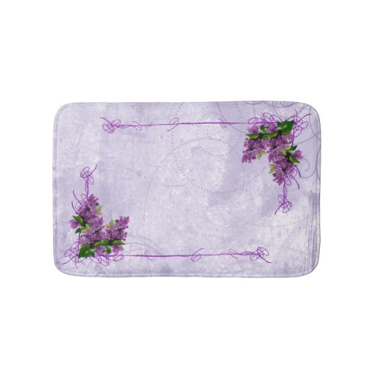 Paars Lilacs Bath Mat (Voorkant)