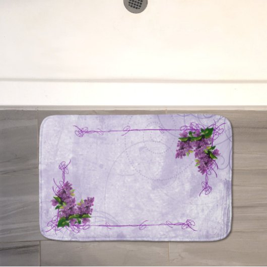Paars Lilacs Bath Mat