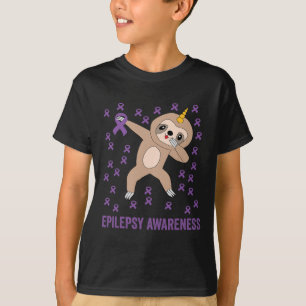 Paars lint Epilepsiebewustzijn - Epilepsiebewustzi T-shirt