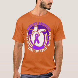 Paars lint Overdosis bewustzijn Shirt Miss Daught