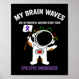 Paars lint voor epilepsiebewustzijn - Ruimtevaart Poster