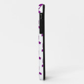 Paars lintpatroon Case-Mate iPhone case (Achterkant/links)