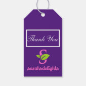 Paars logo cadeaulabel (Voorkant)