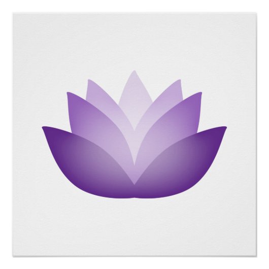 Paars Lotus Perfect Poster (Voorkant)