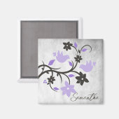 Paars Lovevogels, aangepast magneet (Voorkant / Achterkant)