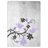 Paars Lovevogels - Gepersonaliseerd klembord (Achterkant)