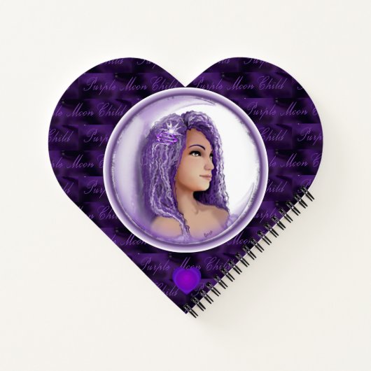 Paars-maankind notitieboek (Achterkant)