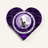 Paars-maankind notitieboek (Voorkant)