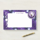 Paars-maankind Post-it® Notes (Op bureau)