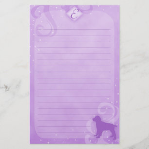 Paars Magic English Springer Spaniel Stationery Briefpapier