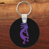 Paars Magic Kokopelli Sleutelhanger (Voorkant)