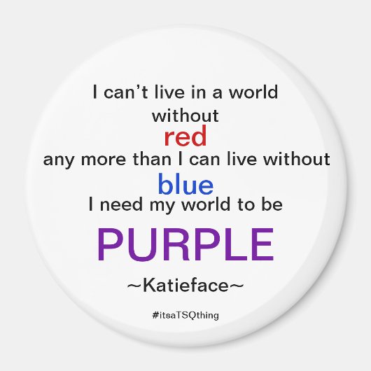 Paars Magnet Magneet (Voorkant)