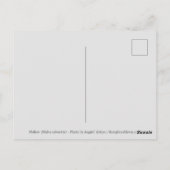 Paars Mallow Floral Briefkaart (Achterkant)